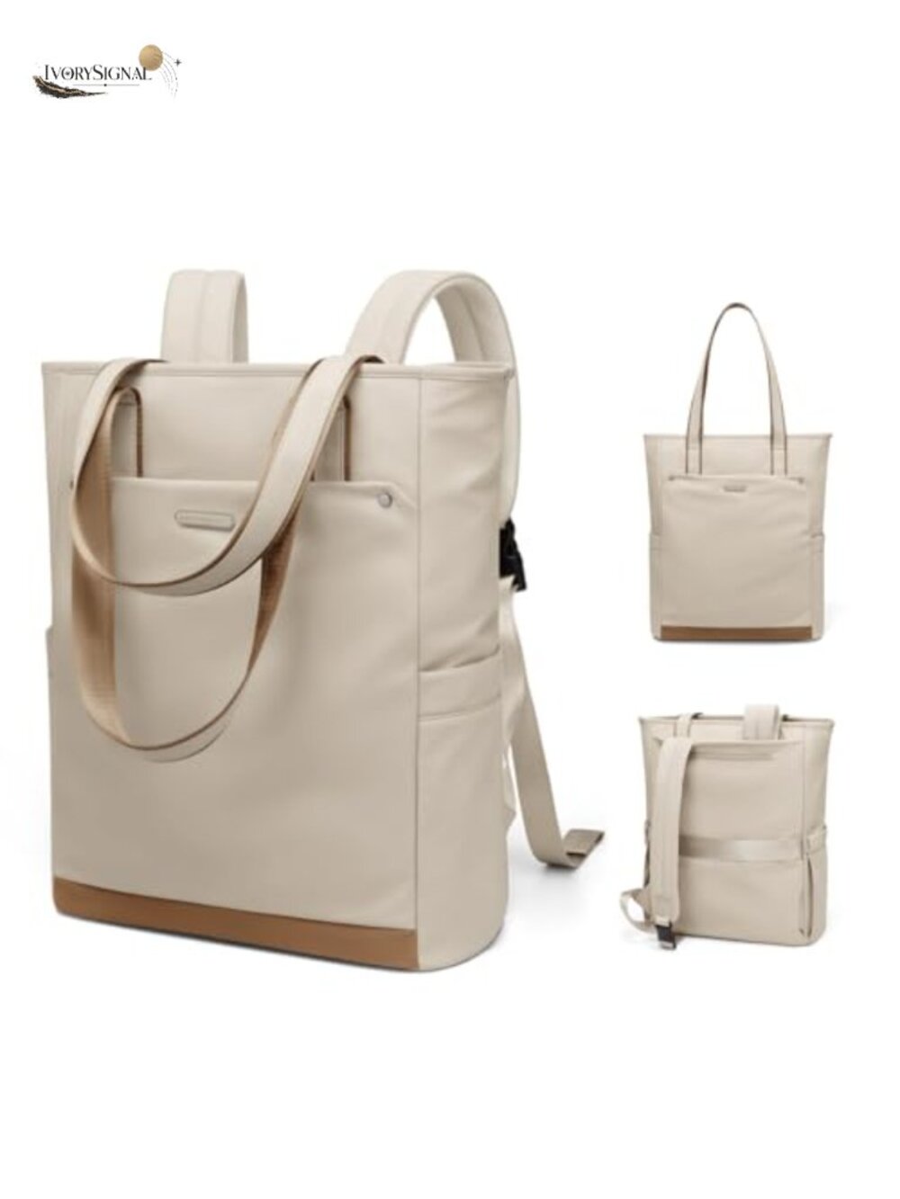 Convertible Laptop Backpack Tote Carry-On 16" Travel Work Nylon